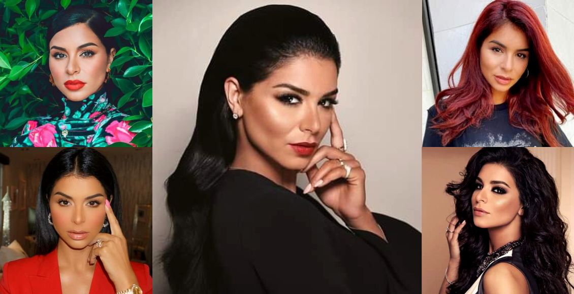 عارضة الأزياء اللبنانية الأميركية ريما فقيه بخمس لوكات متنوعة من حيث تسريحة الشعر وطريقة الماكياج
