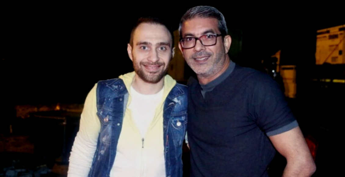 حسام حبيب مع المنتج الفني ياسر خليل