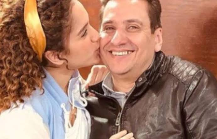 رنا رئيس في صورة مميزة مع والدها قبل وفاته